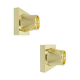 Barclay - Decorative Square Flange 1'', Pair, Polished Brass - Polished Brass