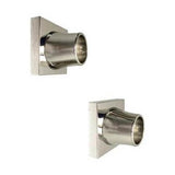 Barclay - Decorative Square Flange 1'', Pair, Polished Nickel - Polished Nickel