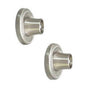 Barclay - Decorative Round Flange 1'', Pair, Brushed Nickel - Brushed Nickel