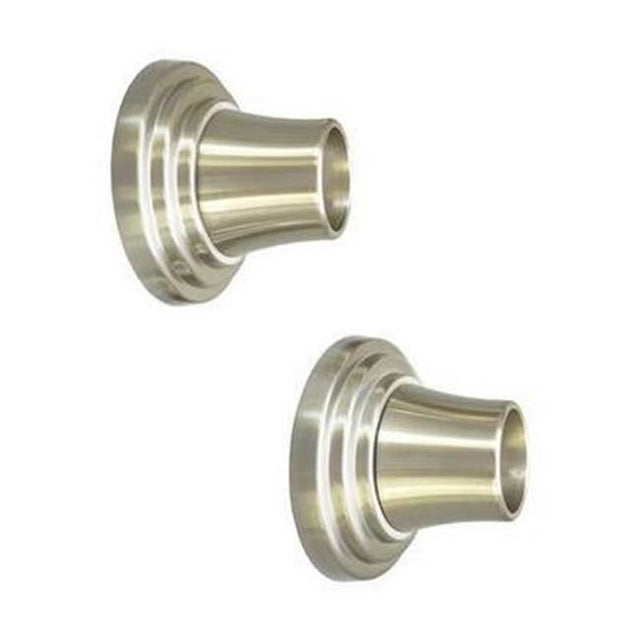 Barclay - Decorative Stepped Flange 1'', Pair, Brushed Nickel - Brushed Nickel