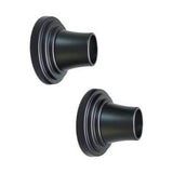 Barclay - Decorative Stepped Flange 1'', Pair, Matte Black - Matte Black