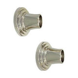 Barclay - Decorative Stepped Flange 1'', Pair, Polished Nickel - Polished Nickel