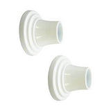Barclay - Decorative Stepped Flange 1'', Pair, White - White