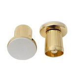 Barclay - Shower Rod Flange,Pair, Sides adjustable, PB - Polished Brass