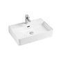 Barclay - Adolfo 23'' Rectangular,6'' CC hole, Basin, White - White