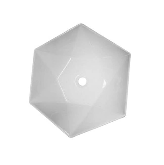 Angie 21'' Hexagon Basin, White