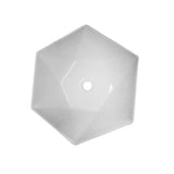 Angie 21'' Hexagon Basin, White