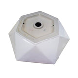 Angie 21'' Hexagon Basin, White
