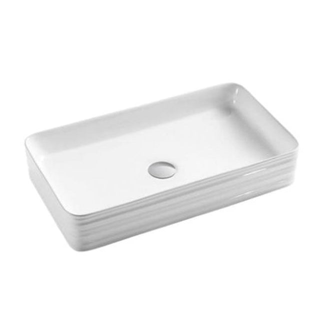Barclay - Asa 26'' Rectangular Basin, White - White