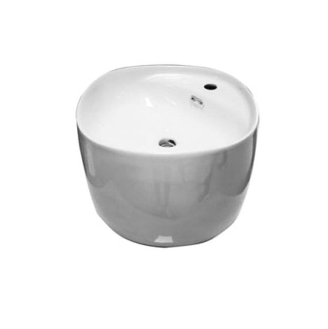 Barclay - Wharton 17'' Wall Hung Basin, White - White