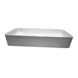 Bernadine 24'' Rectangular Basin, White