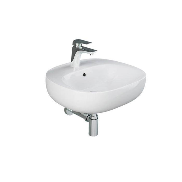Barclay - Illusion 500 Wall-Hung Basin 4'' Centerset, White - White