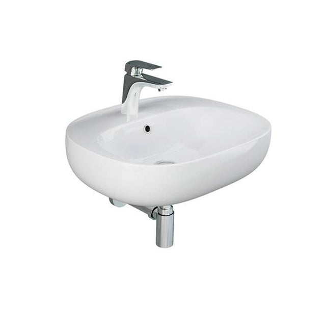 Barclay - Illusion 550 Wall-Hung Basin 1-hole, WHITE - White