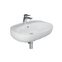 Barclay - Illusion 650 Wall-Hung Basin 1-hole, WHITE - White