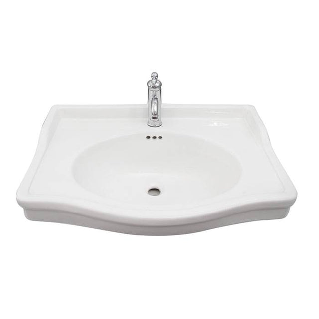 Barclay - Ensal Wall-Hung with 1 Fauce Hole, Overflow, White - White