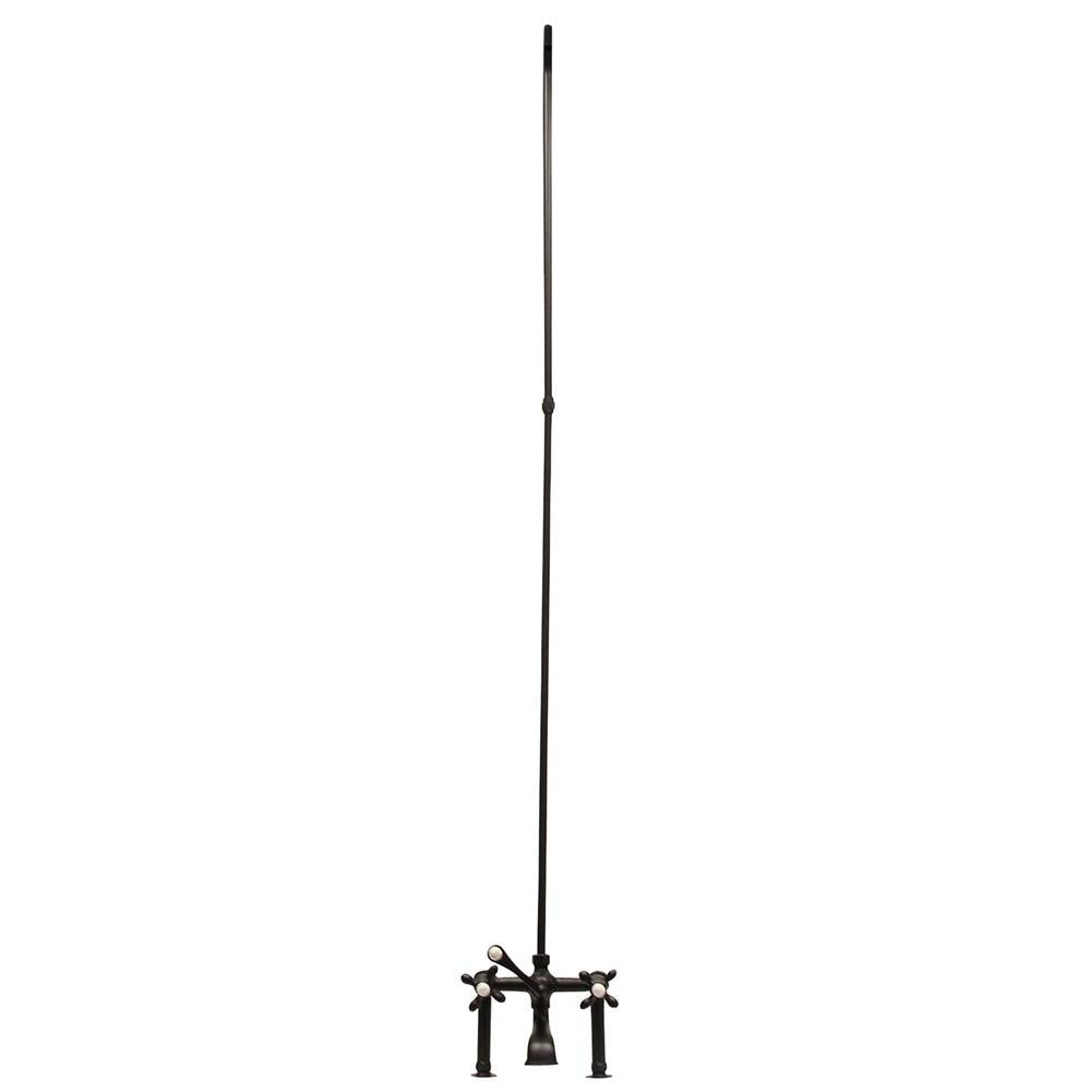 Barclay - Elephant Spout, 6'' Mounts,  Riser, Lvr Hdle, Matte Black - Matte Black