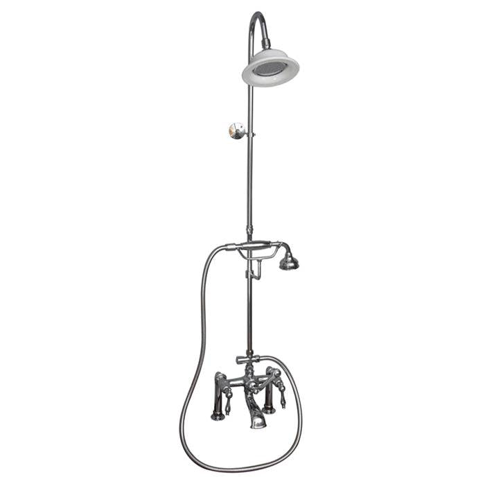 Barclay - Elephant Spout,Riser,ShwrHead Hand Shwr,Mtl Lvr Hdls,Mat BL - Matte Black