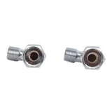 Barclay - Bent Bathcock Couplings, Set, Polished Chrome - Polished Chrome