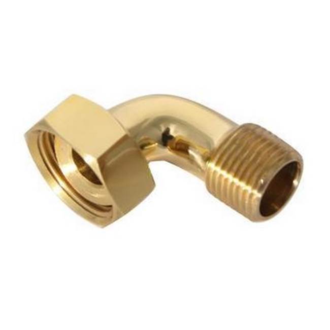 Barclay - Bent Bathcock Couplings, Set, Polished Brass - Polished Brass