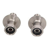 Barclay - Straight Couplers for CI Tubs, Polished Chrome - Polished Chrome