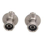 Barclay - Straight Couplers for CI Tubs, Polished Chrome - Polished Chrome