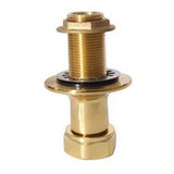 Barclay - Straight Couplers for CI Tubs, Polished Brass - Polished Brass