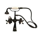 Barclay - Elephant Spout Hand Shower w/ Swvl Mts, Cross Hdls,Matt BL - Matte Black