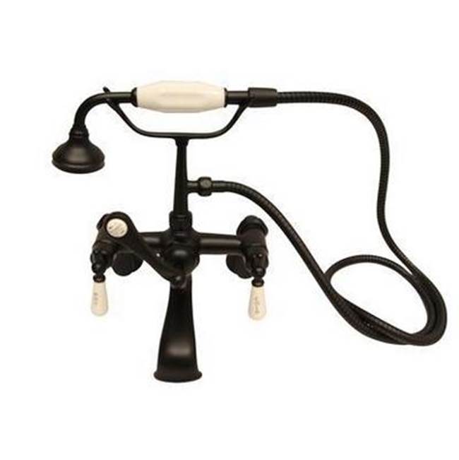 Barclay - Elephant Spout Hand Shwr, w/ Swvl Mts,Porc Hdles,Matt Black - Matte Black