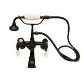 Barclay - Elephant Spout Hand Shwr, w/ Swvl Mts,Porc Hdles,Matt Black - Matte Black
