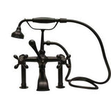 Barclay - Elephant Spout,HndShwr,60''Hose Cross Hndls,Mtl Divter,Matt BL - Matte Black