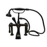Barclay - Elephant Spout,HndShwr,60''Hose Mounts,Mtl Lvr Hdls,Matt BL - Matte Black