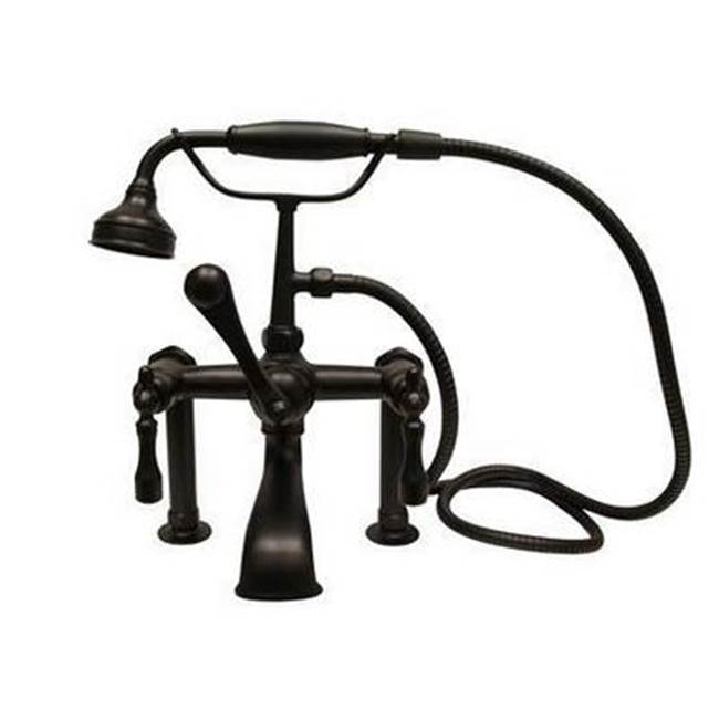 Barclay - Elephant Spout,HndShwr,60''Hose Mounts,Mtl Lvr Hdls,Matt Black - Matte Black