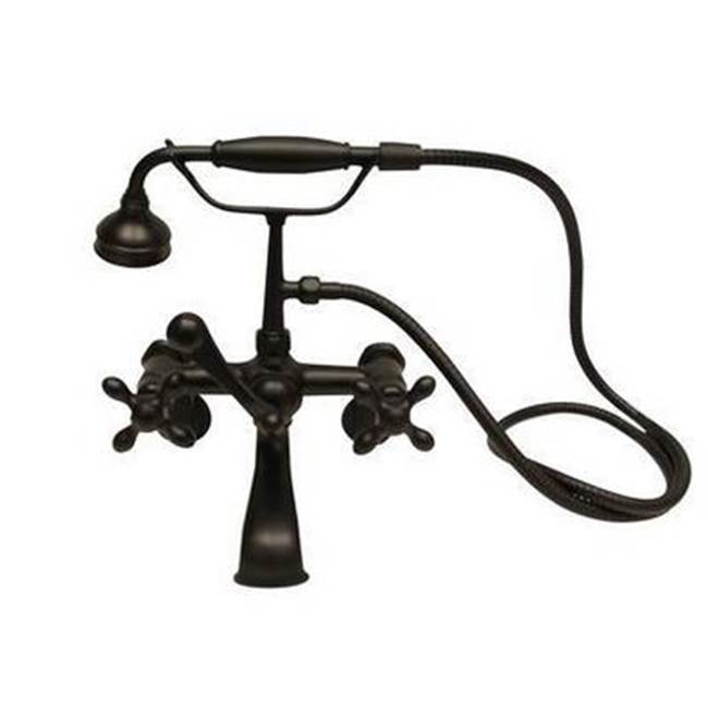 Barclay - Elephant Spout,HndShwr,60''Hose Swvl Mts,Mtl Cross Hndls, MB - Matte Black
