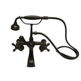 Barclay - Elephant Spout,HndShwr,60''Hose Swvl Mts,Mtl Cross Hndls, MB - Matte Black