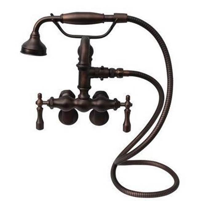 Barclay - Hook Spout w/Hand Shwr,Tub Wall Mount,Metal Lever Hdl,ORB - Oil Rubbed Bronze