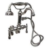 Barclay - Hook Spout w/Hand Shwr,Tub Wall Mount,Metal Lever Hdls,PN - Polished Nickel
