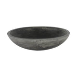 Caspar Small Oval Cement Vessel, Dusk Gray
