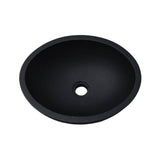 Caspar Small Oval Cement Vessel, Dusk Gray