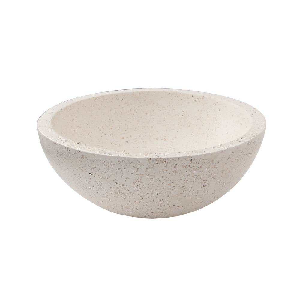 Barclay - Caspar Small Oval Vessel White Terrazzo - Terrazzo White