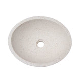 Caspar Small Oval Cement Vessel, Dusk Gray