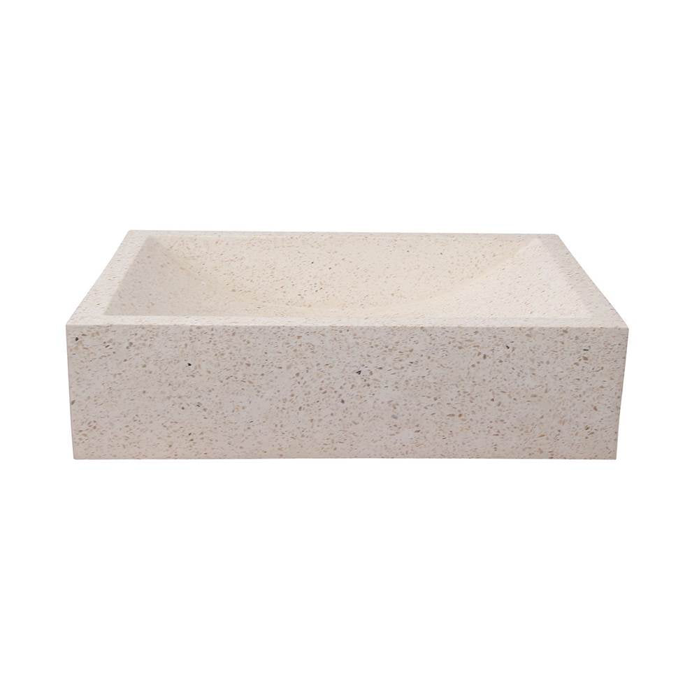 Barclay - Eldon Rect Above Counter Basin White Terrazzo - Terrazzo White