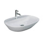 Barclay - Variant 23-5/8''x16-1/2'' Oval CounterTop Basin,1-Tap Hole,WH - White