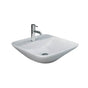 Barclay - Variant 16-1/2''x16-1/2'' Square CounterTop Basin,1-Tap Hole,WH - White