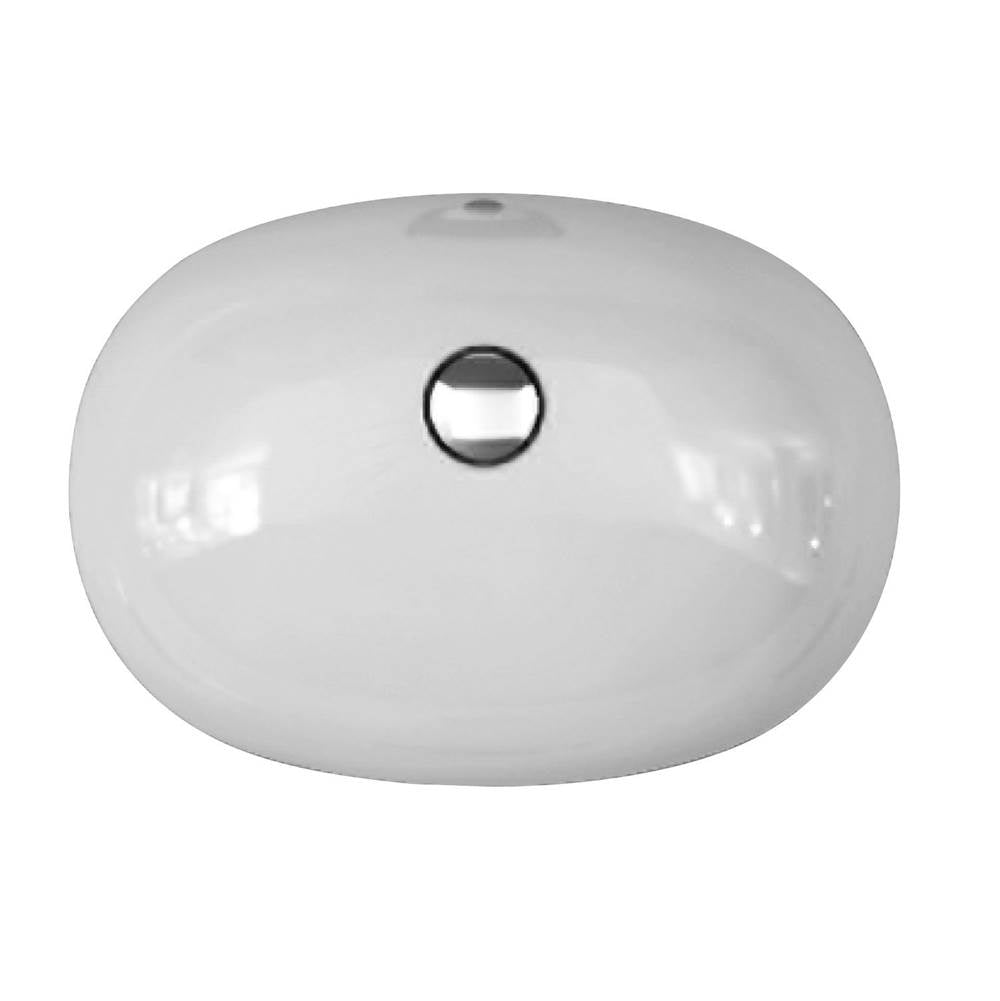 Barclay - Variant 21-7/8'' x 16-1/3'' Oval Undercounter Basin in White - White