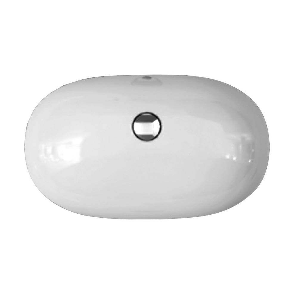 Barclay - Variant 23-5/8'' x 14'' Oval Undercounter Basin in White - White