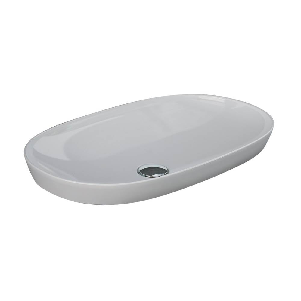 Barclay - Variant 19-3/4'' x 14'' Oval Drop-In Basin in White - White