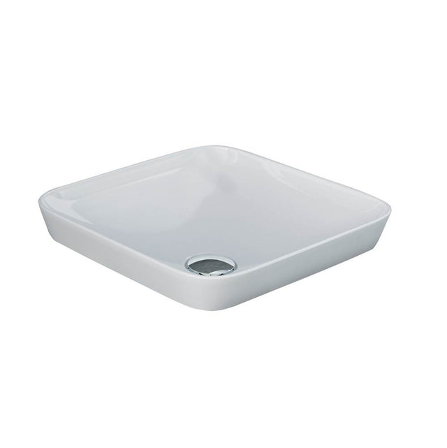 Barclay - Variant 14'' Square Drop-In Basin in White - White