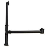 Barclay - Extended Tub Waste & Overflow Matte Black - Matte Black
