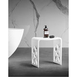 Barclay - BARstone Shower Stool, White Matt - Matte White