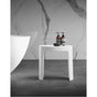 Barclay - BARstone Shower Stool Round White Glossy - Glossy White